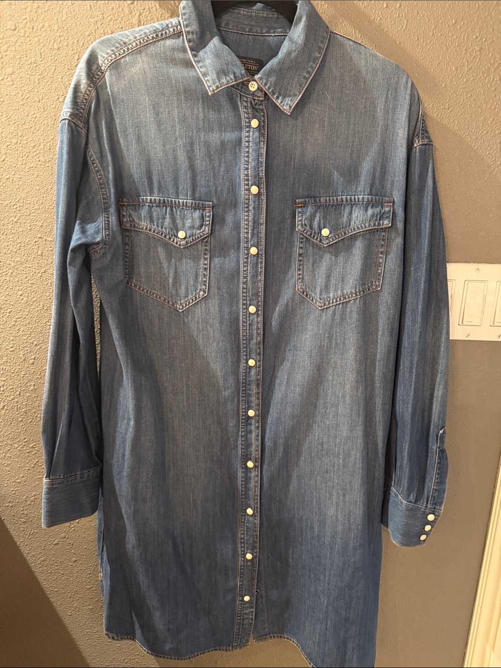 Pendleton Blue Denim Mini Dress Shirt